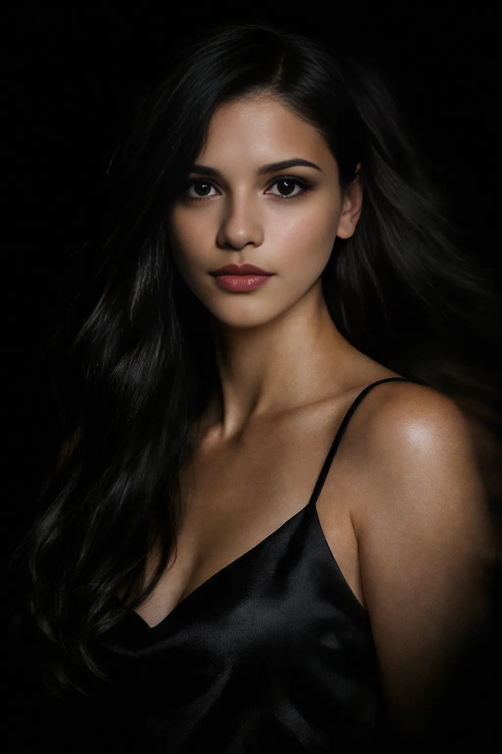 The Velvet Reply elegant studio portrait